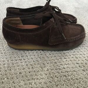 Clarks Brown Suede Women's Shoes